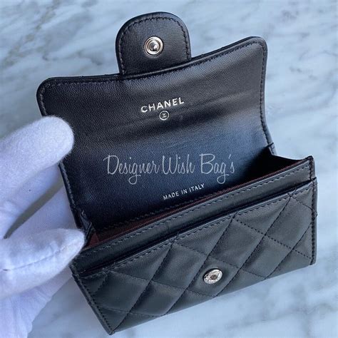 chanel badge holder|Classic card holder .